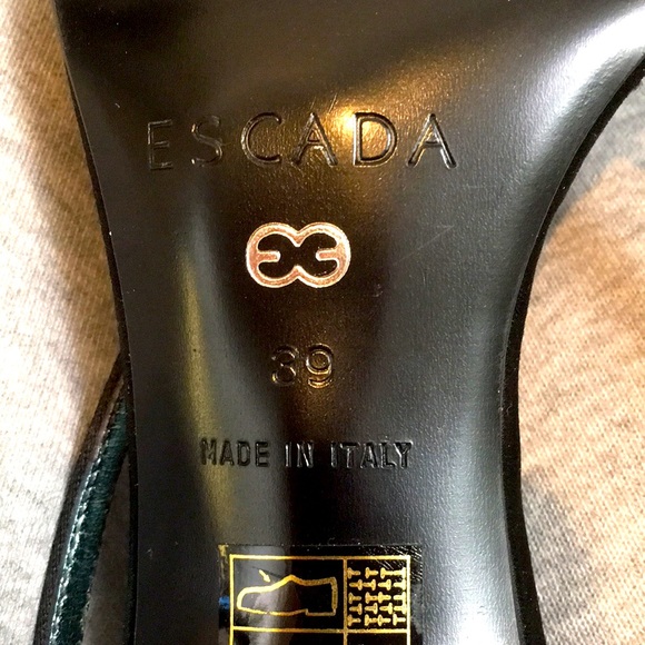 NWB Escada Heels 9 Black Rhinestone evening 39 - Picture 4 of 4